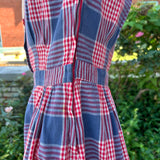 1940s/50s Plaid dress w/pockets