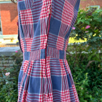 1940s/50s Plaid dress w/pockets