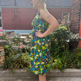 1960s Handmade Hawaiian textiles floral dress