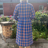 1960s/70s handmade plaid house dress