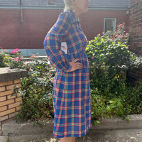 1960s/70s handmade plaid house dress