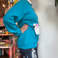 80s Sheep sweatshirt w/collar