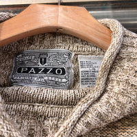 90s Pazzo silk blend marled knit mock neck sweater