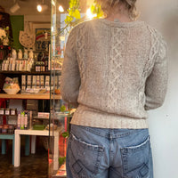 70s/80s J.G. Hook silk&wool blend cable knit sweater