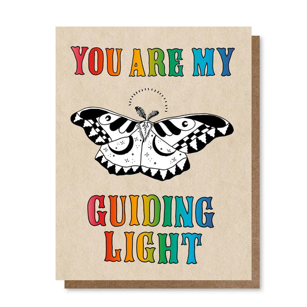 guiding light moth notecard by holler greetings available at hey tiger louisville