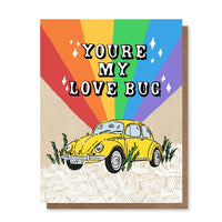 you're my love bug notecard by holler greetings available at hey tiger louisville
