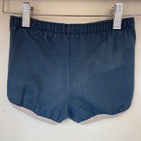 Vintage retro 70s 80s blue shorts // Size 2T (HT2374)