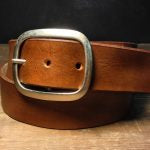 Full Grain Leather Snap Belt in Western Embossed Vintage Distressed // Made in the USA // hey tiger louisville