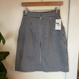 Vintage Austin Hill gingham check skirt with pockets // 26" waist // (HT23101)