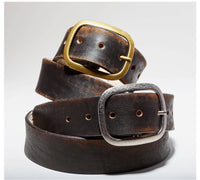 Full Grain Leather Snap Belt in Vintage Distressed // Made in the USA // hey tiger louisville