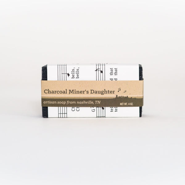 Charcoal Miner's Daughter All-Natural Bar Soap // Handmade in Nashville TN by Music City Suds // Hey Tiger Louisville Kentucky 