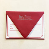 Hey Tiger Letter pressed Gift Certificate // For In-store & Online Purchases