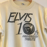 Vintage ELVIS 10th Anniversary Tribute tee // size small