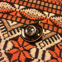 Handmade owl bird bead tie tack lapel hat pin by Hello Stranger // Made in USA