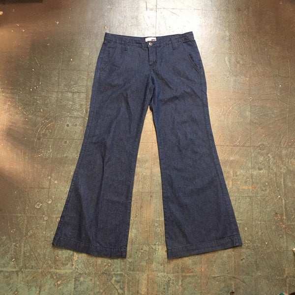 vintage 1990s 70s style sailor denim bells bell bottoms // size 31 // Made in USA
