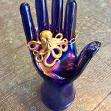 HANDMADE brass Octopus Kraken cuff Bracelet By Hello Stranger