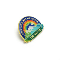 This Land is Your Land Retro Style Enamel Pin