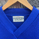 Vintage Bush Keller Royal Blue Varsity V-Neck award sweater // Sz 40 // louisville kentucky