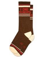 I Dig Mushrooms Gym Crew Socks by gumball poodle / hey tiger louisville