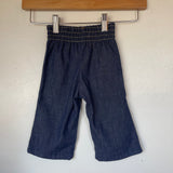 Vintage retro 1970s 80s Denim pants with contrast stitching // (HT2365)