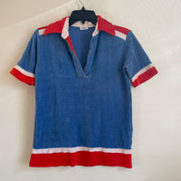 Vintage Sears Unisex Terry Cloth Shirt // Size Men's Small // (HT2311)