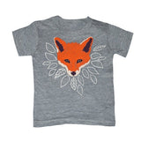 Kid's Fox t-shirt is printed by hand on a high quality, sweatshop-free American Apparel super soft tri-blend tee by Gnome Enterprises // hey tiger louisville kentucky 