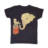  Kid's Elephant & Squirrel t-shirt is printed by hand on a high quality, sweatshop-free super soft tri-blend tee by Gnome Enterprises // hey tiger louisville kentucky