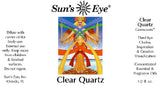 Suns Eye Clear Quartz Oil  Featuring Clear Quartz Chips with a floral top note in a base of Sandalwood, is formulated to amplify inspiration and creative visualization. Hey Tiger Louisville Kentucky 