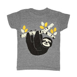 Our Kid's Sloth t-shirt is printed by hand on a high quality, sweatshop-free American Apparel super soft tri-blend tee by Gnome Enterprises // hey tiger louisville kentucky 