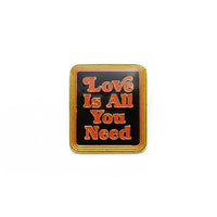 Love is All You Need Retro Style Enamel Pin by Lucky Horse Press // Hey Tiger Louisville Kentucky 