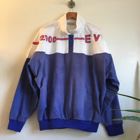Vintage Pierre Cardin Evolution Colorblock Spell out Pullover Sweatshirt Jacket // size Large // hey tiger louisville kentucky 