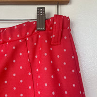 Vintage 1960s-70s Jantzen polka dot panel skort skirt size 14 // made in the USA (HT2315)
