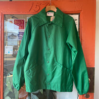 Vintage 70s 80s Retro Green Win Wear Lightweight Windbreaker Jacket // Size Small // hey tiger louisville