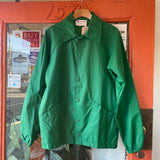 Vintage 70s 80s Retro Green Win Wear Lightweight Windbreaker Jacket // Size Small // hey tiger louisville