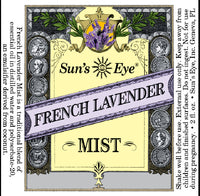 Suns Eye •French Lavender Mist Room Spray•   •floral and fresh•   •Traditionally associated with calming and nurturing relaxation• Hey Tiger Louisville Kentucky