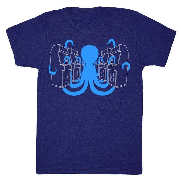 Unisex Octopus Arcade shirt is printed by hand on a high quality, sweatshop-free, vintage inspired tri-blend tshirt by Gnome Enterprises // hey tiger louisville kentucky