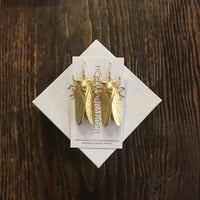 Giant Cicada Earrings // handmade by Hello Stranger // hey tiger louisville kentucky 