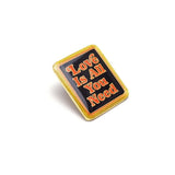 Love is All You Need Retro Style Enamel Pin by Lucky Horse Press // Hey Tiger Louisville Kentucky 