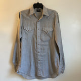Vintage Sears Western Wear Pearl Snap Oxford Shirt // Unisex Size Medium // hey tiger louisville 