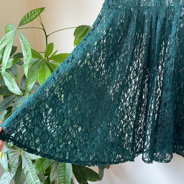 Vintage 90s Dress By Choice forest green sheer lace babydoll dress // Hey Tiger Vintage 90s Dress By Choice forest green sheer lace babydoll dress // Hey Tiger