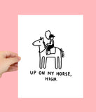 high horse print by the peach fuzz // hey tiger louisville 