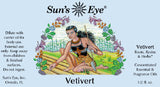 suns eye Vetivert Oil is earthy, woody, and smoky and is traditionally associated with love, luck, and money. Hey Tiger Louisville Kentucky