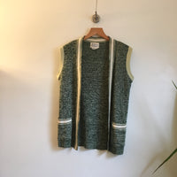 Vintage Penney's International Imports Wool Blend Galaxy Knit Sweater Vest waistcoat // Size 10