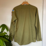 Vintage 70s BSA official shirt with patches // Small Medium (HT2339)