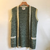 Vintage Penney's International Imports Wool Blend Galaxy Knit Sweater Vest waistcoat // Size 10 // retro granny // hey tiger louisville kentucky
