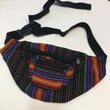 One of a Kind Rainbow Striped Fanny Pack // Made in Guatemala // Hey tiger louisville kentucky