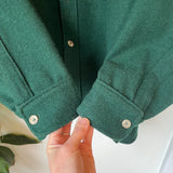 Vintage L.L. Bean Wool Shirt Jacket Oxford // Unisex Size X-Large (HT2340)