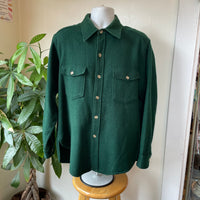 Vintage L.L. Bean Wool Shirt Jacket Oxford // Unisex Size X-Large // hey tiger louisville 