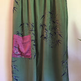 Vintage 90s high waist floral print midi skirt // size medium // boho hippie festival soft grunge fall back to school // hey tiger louisville kentucky