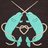 Kid's Narwhals t-shirt is printed by hand on a high quality, sweatshop-free American Apparel super soft tri-blend tee by Gnome Enterprises // hey tiger louisville kentucky 